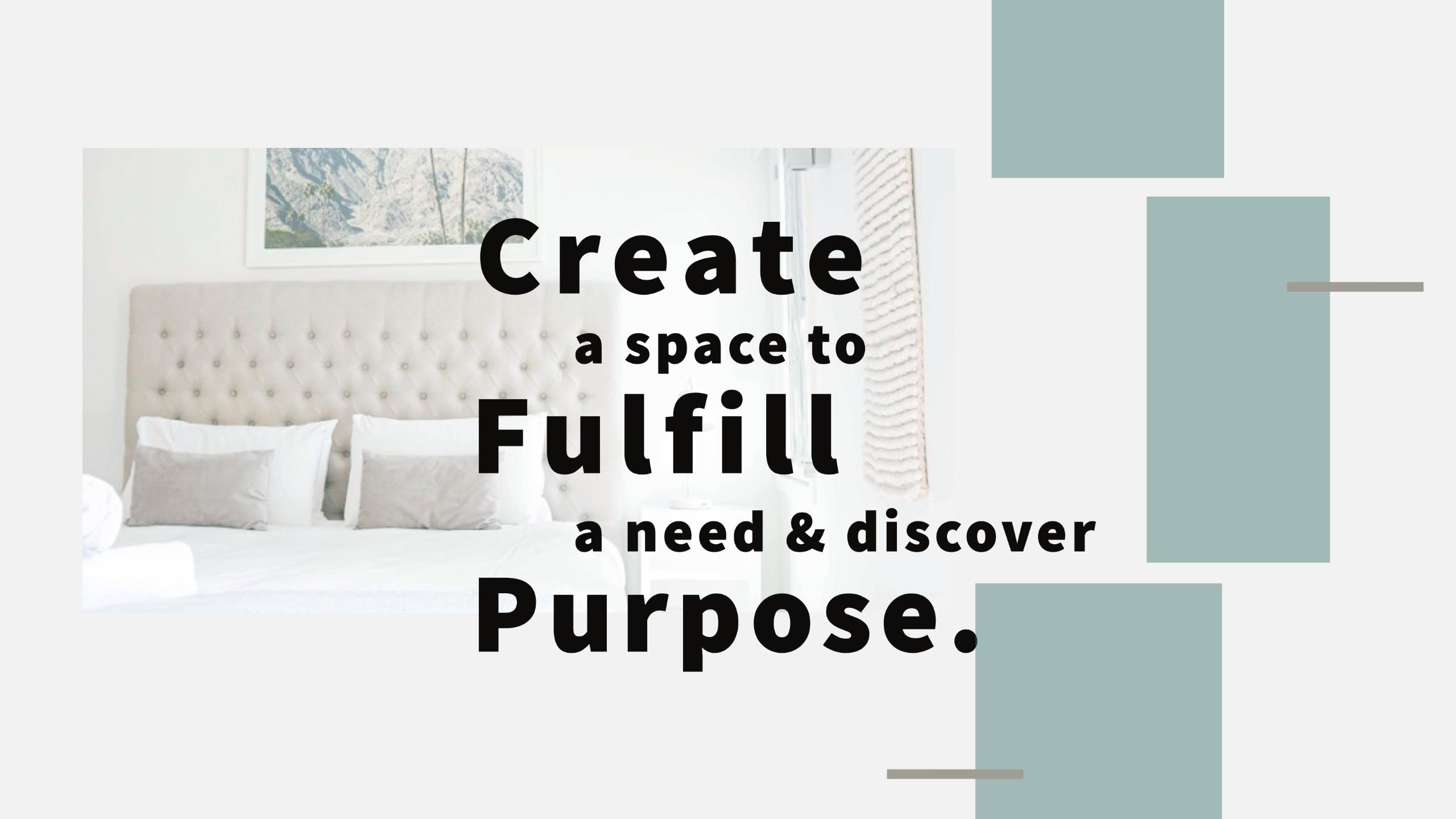 Create. Fulfill. Purpose.